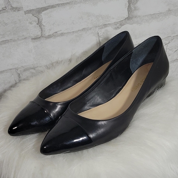 Franco Sarto Shoes - Franco Sarto Harold Black Patent Leather Pointed Toe Flat Size 10